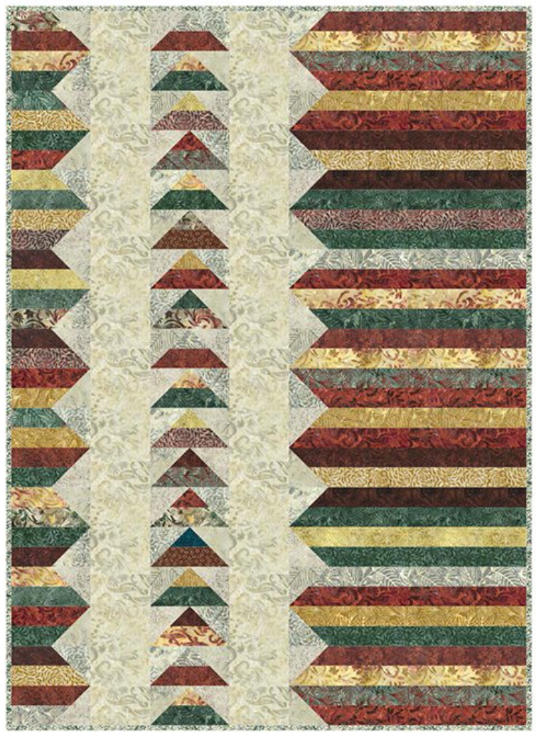 Changes in Seasons III Quilt Kit 52 by 72 Banyan Batiks Autumn Fall Jelly Roll