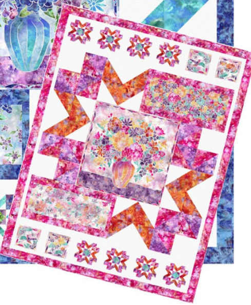 Magenta Quilt Kit 54 by 70 Fire and Ice Maywood Studios Nooks and Crannies Kit