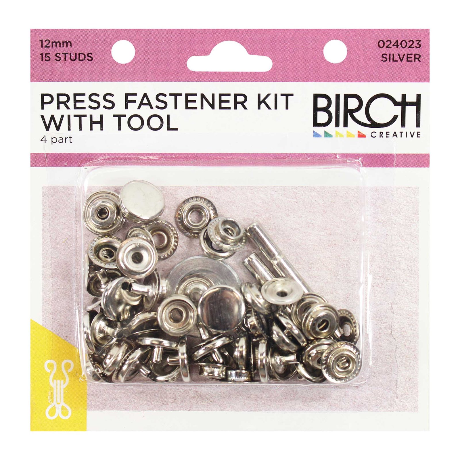 Birch Press Fasteners Kit With Tool 12mm