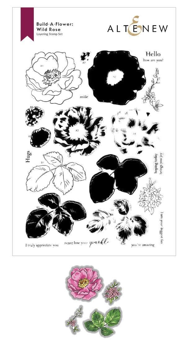 Altenew Build-A-Flower: Wild Rose Stamp & Die