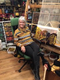 dyed yarn and fabric