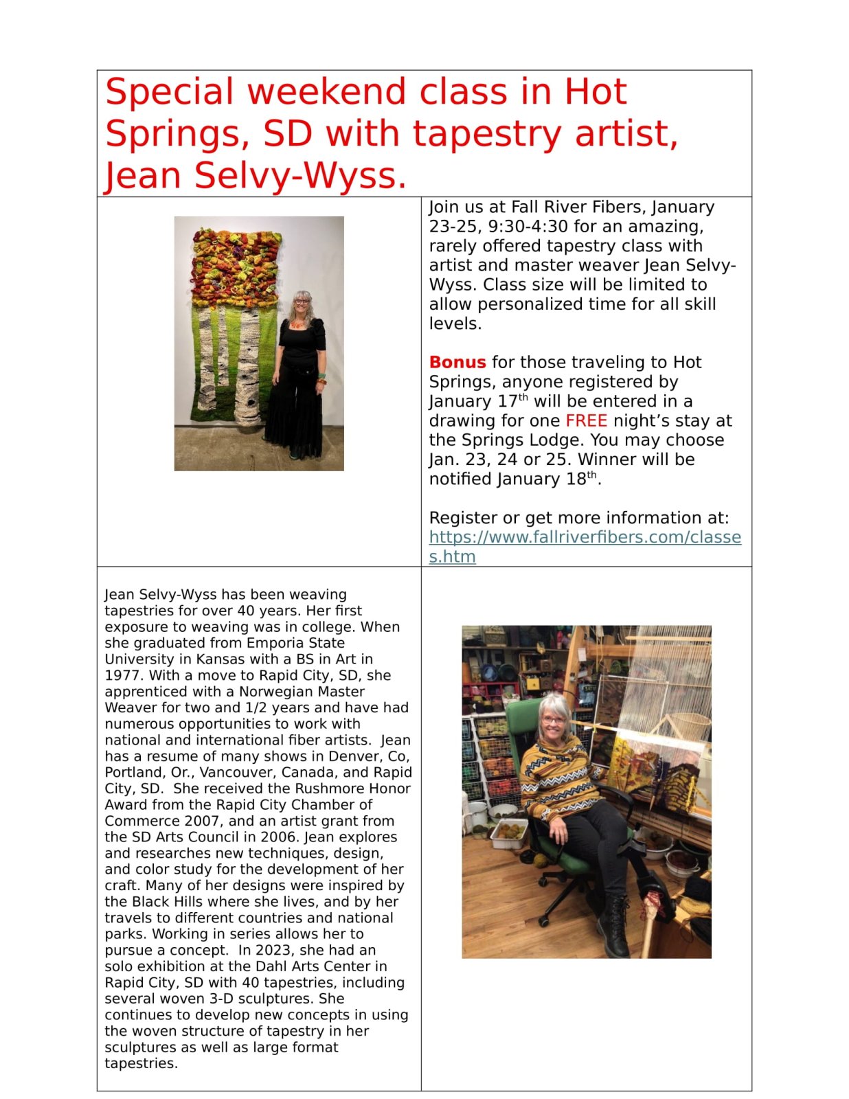 Jean Selvy-Wyss Flyer