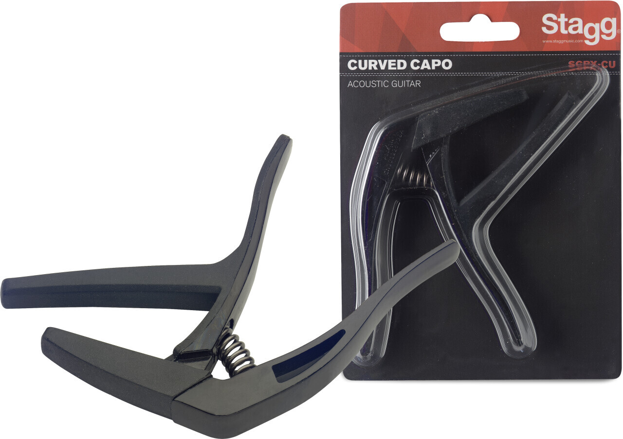 Stagg Curved trigger capo for acoustic/electric guitar