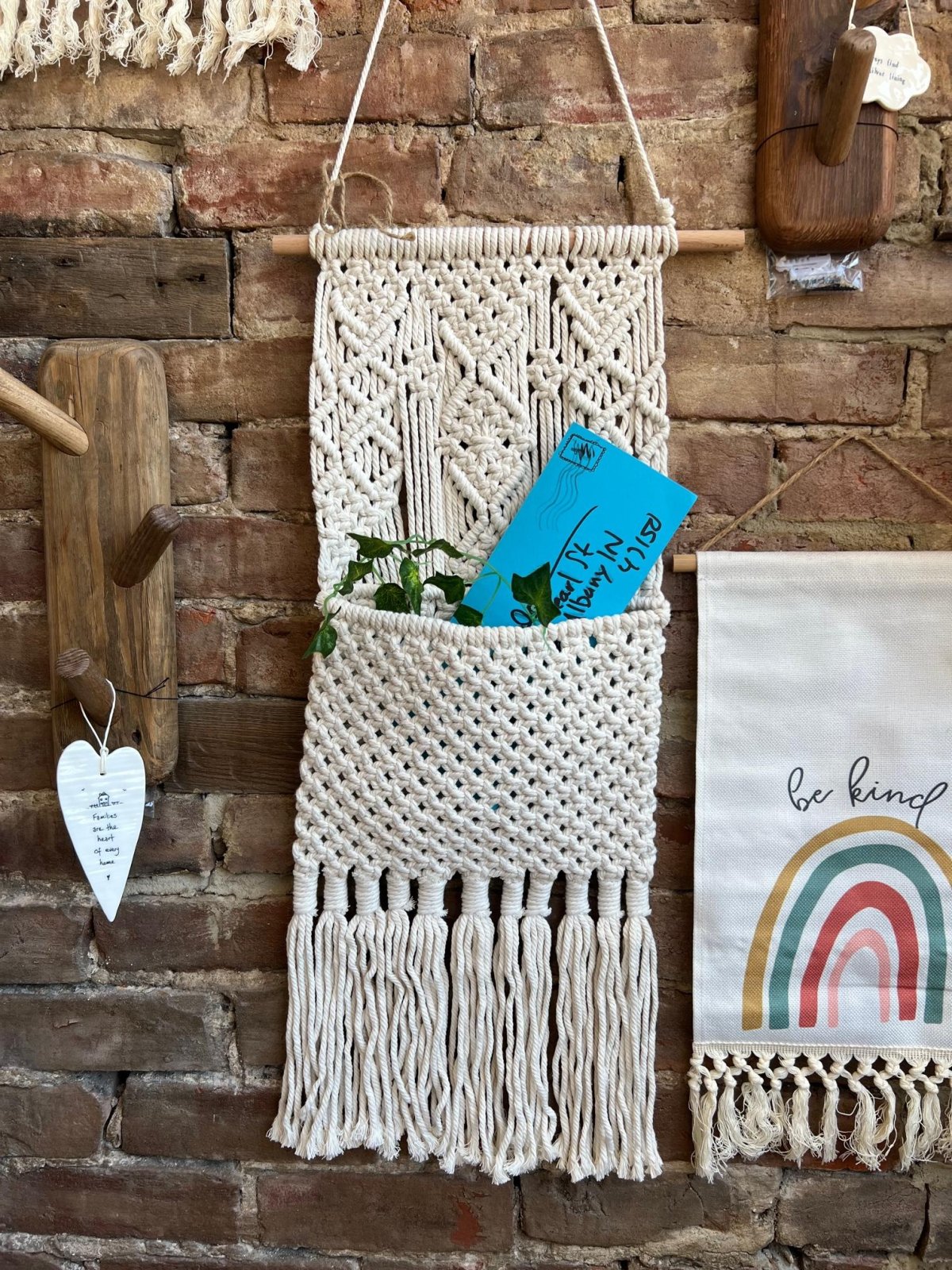 Macrame Wall Hanging w/ Pocket