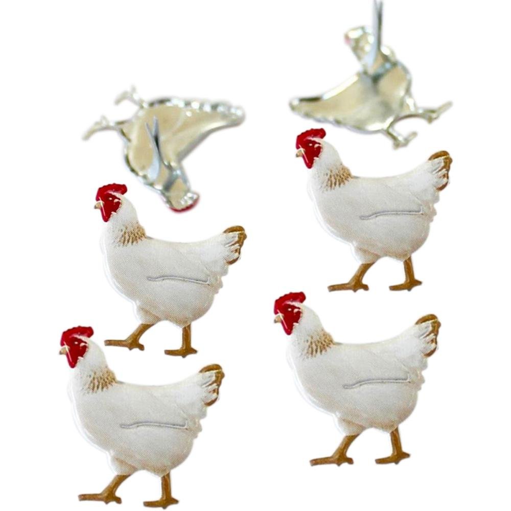 thumbnail image 2 of 12-Pack Rooster Shaped Brads - Fun Scrapbooking Embellishments By Eyelet Outlet 2 of 10