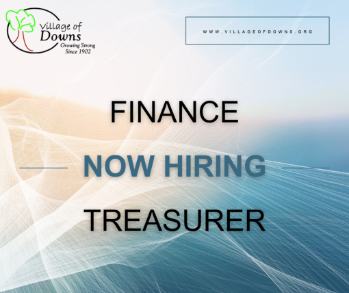 Hiring Treasurer for the Village of Downs