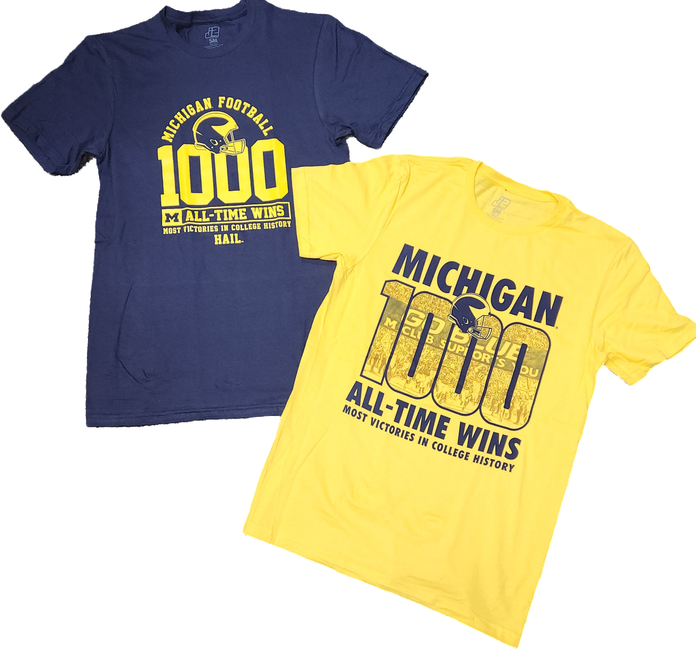 U of M Wolverines 1000 Wins Team Tee