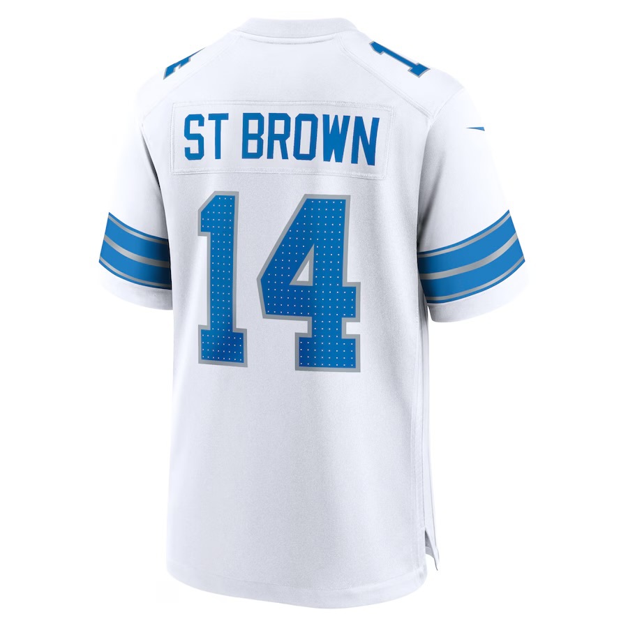 Detroit Lions Nike St Brown 2024 Replica Away Men's Game Jersey