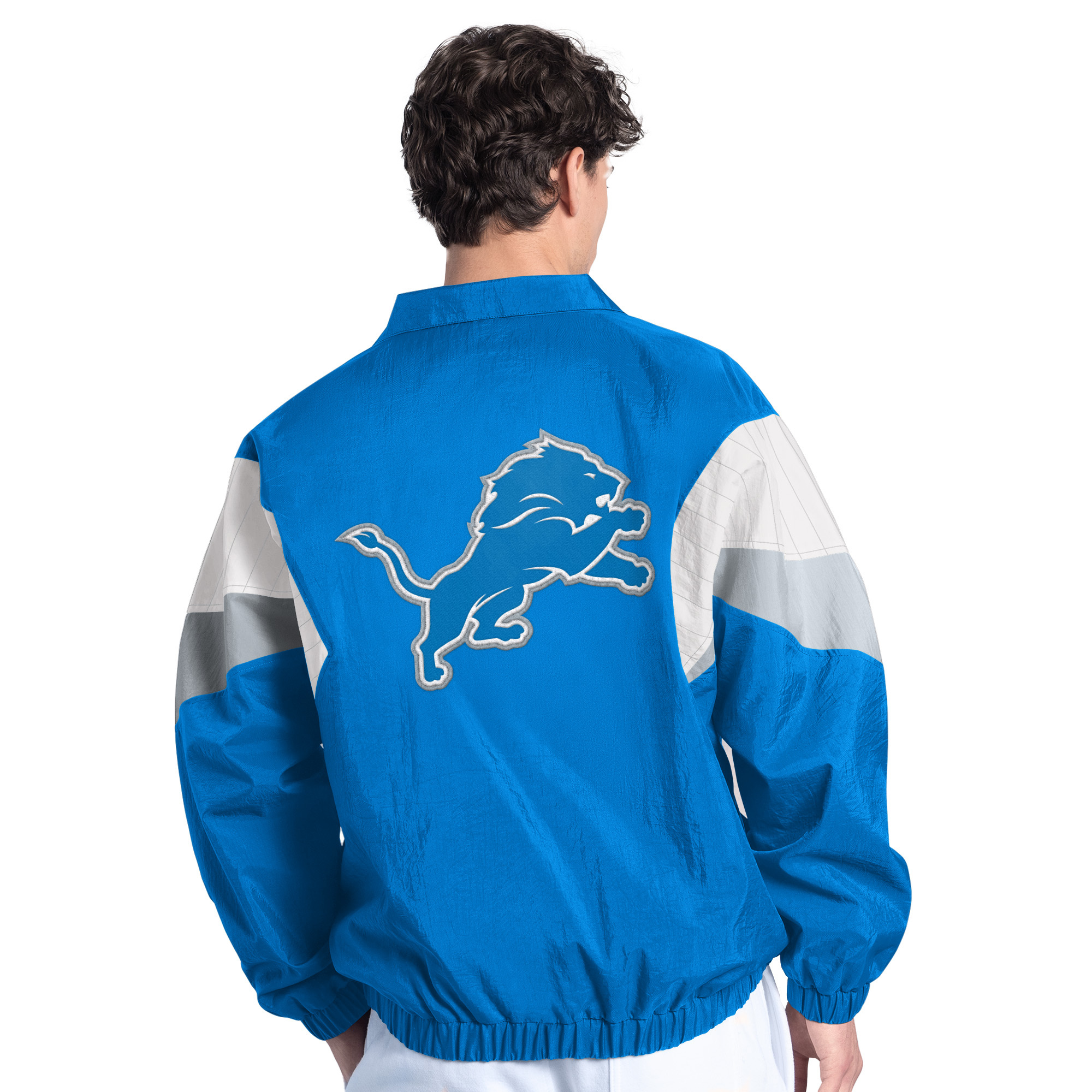 Detroit Lions Starter LS500B14 Men's Full Zip Jacket - 198539430518
