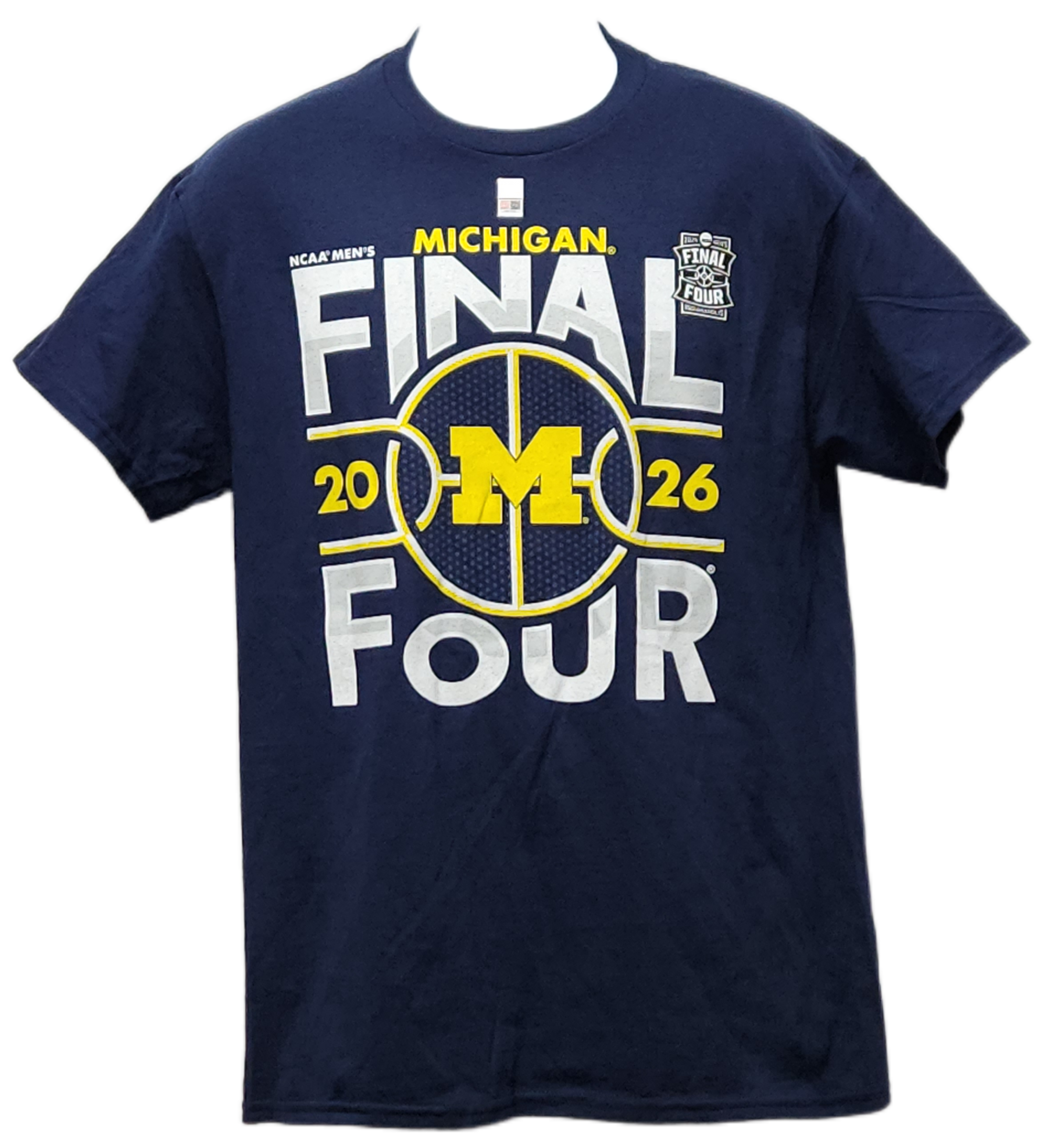 U of M Wolverines Blue 84 2026 Final Four Team Vibes Men's Tee