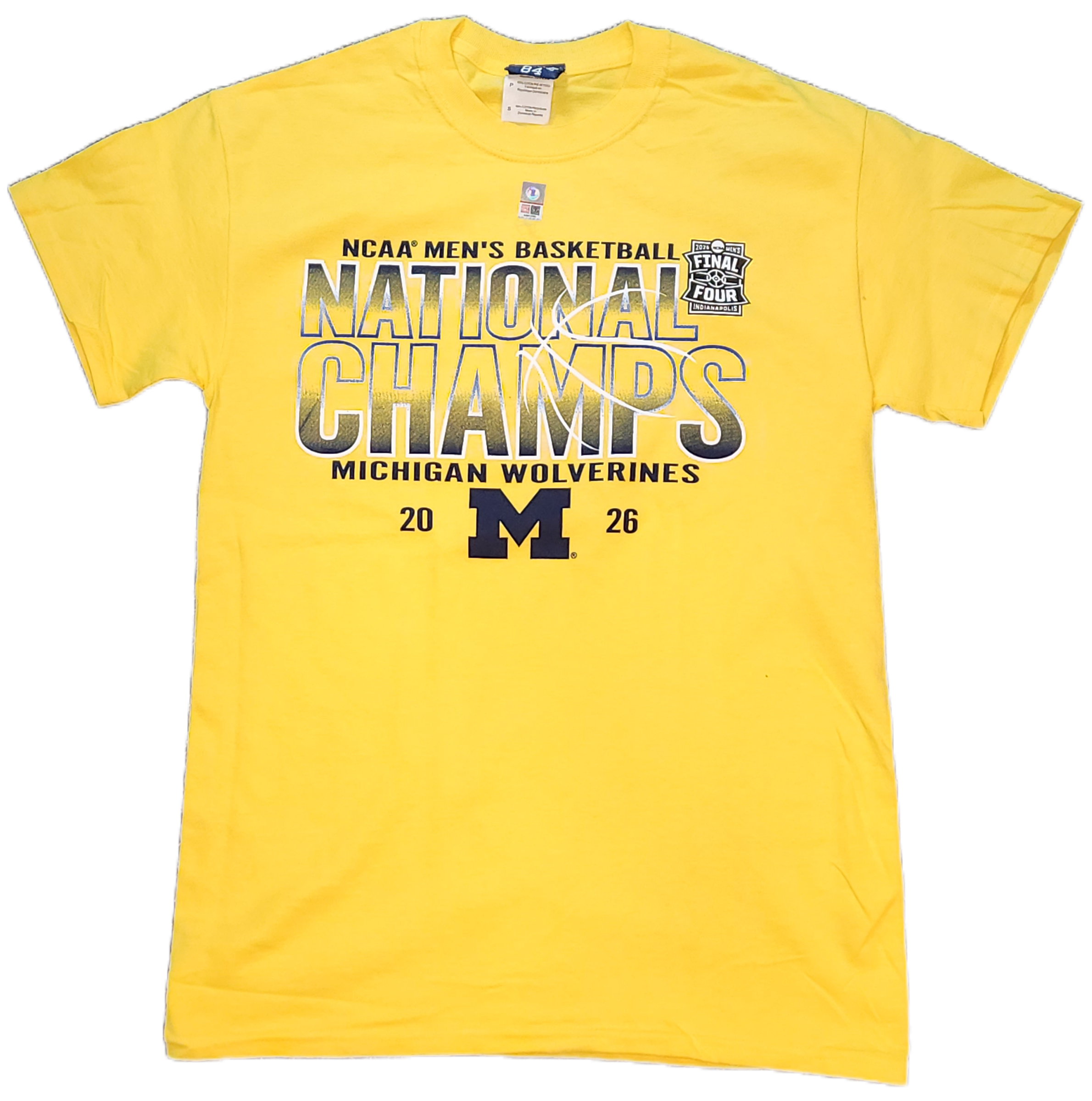 U of M Wolverines Blue 84 2026 National Champs Soft Glow Men's Tee