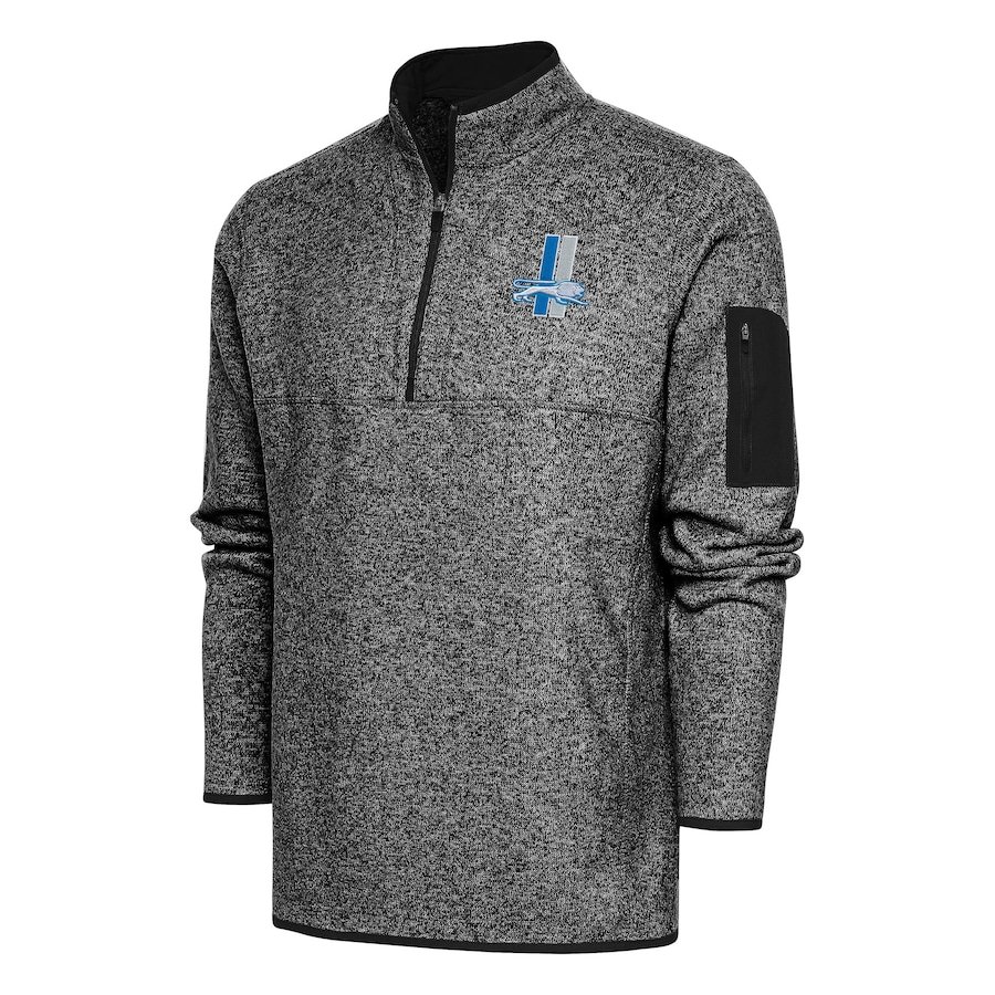 Detroit Lions Antigua Fortune Men's Retro Logo 1/4 Zip