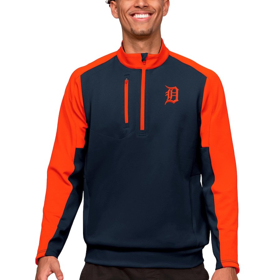 Detroit Tigers Antigua Team 1/4 Zip Pullover