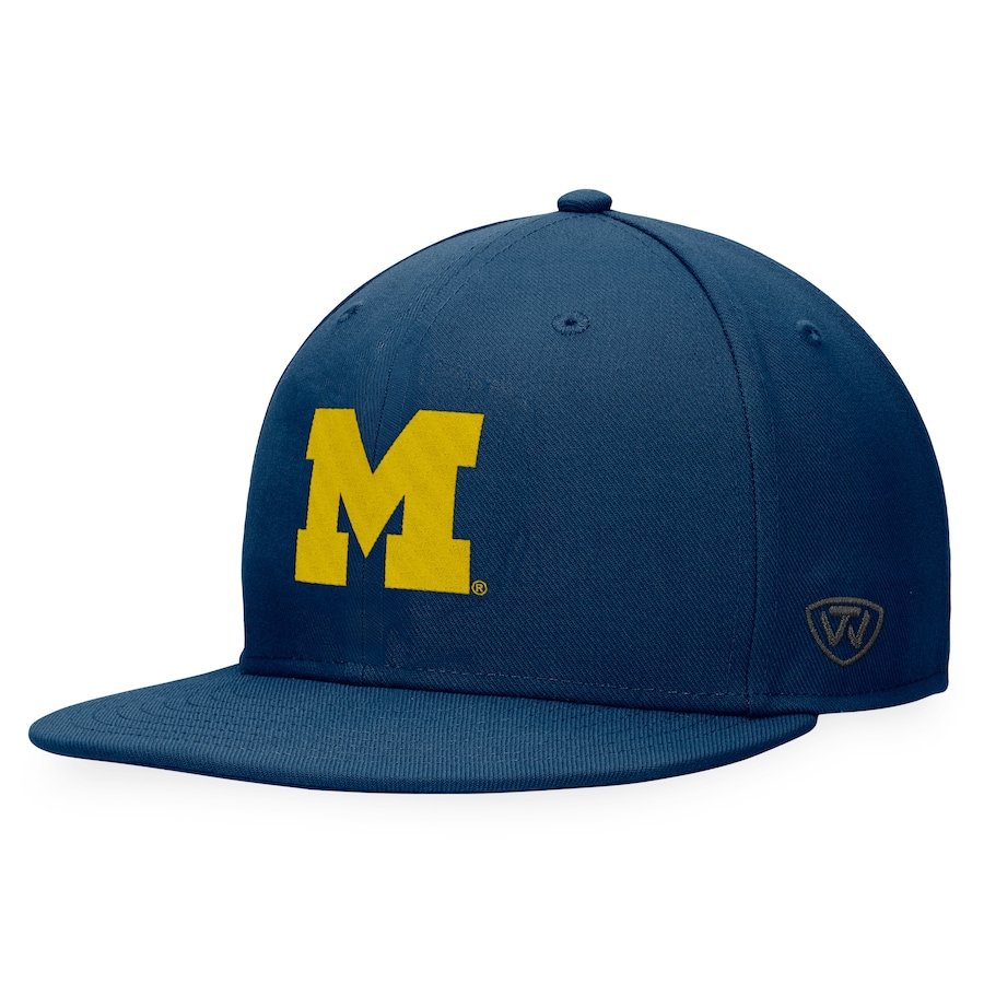 U of M Wolverines Top Of The World Fitted Hat