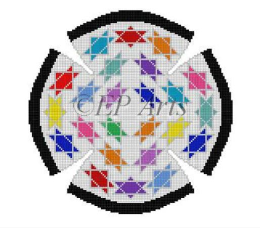 Multi Color Stars Yamulke