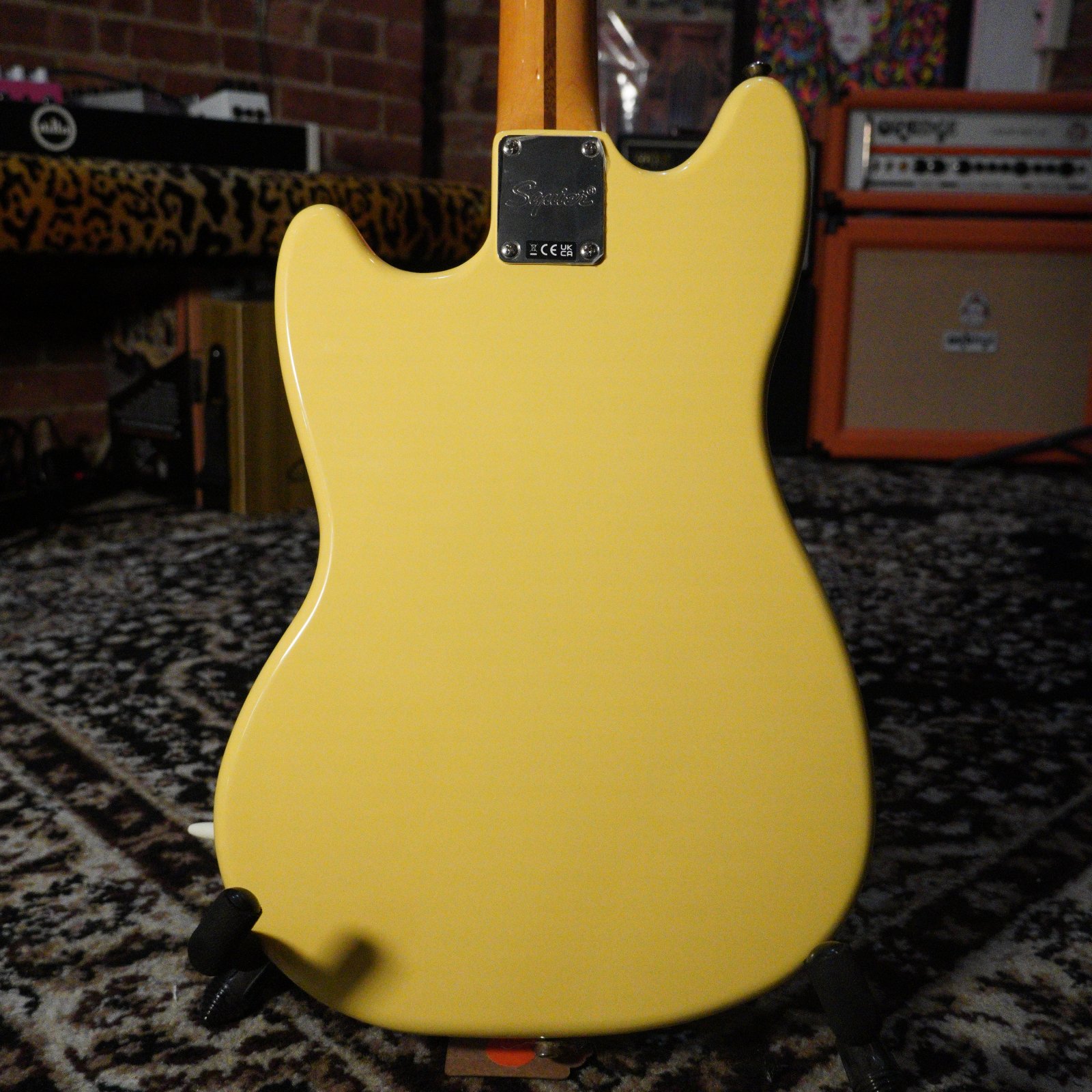 Squier Classic Vibe Mustang Electric Guitar, Vintage White 210020045