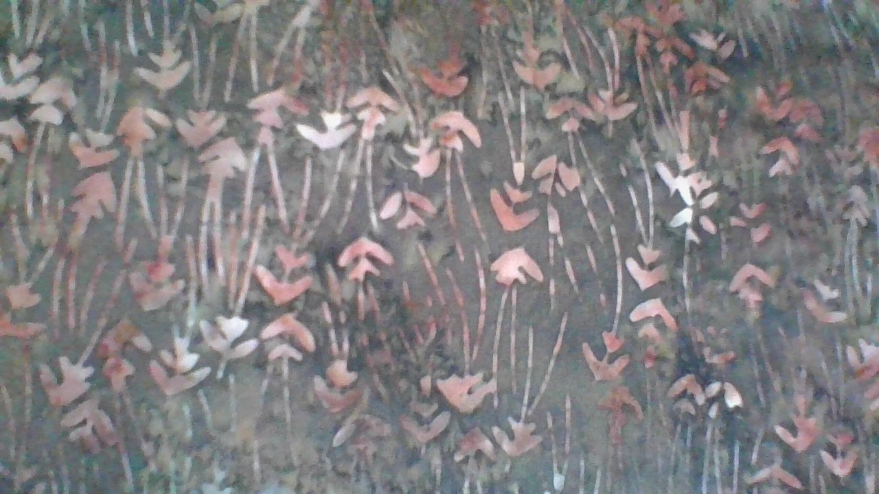 Batavian Batik- Deep brown-grey with hints of blush, rose & cream