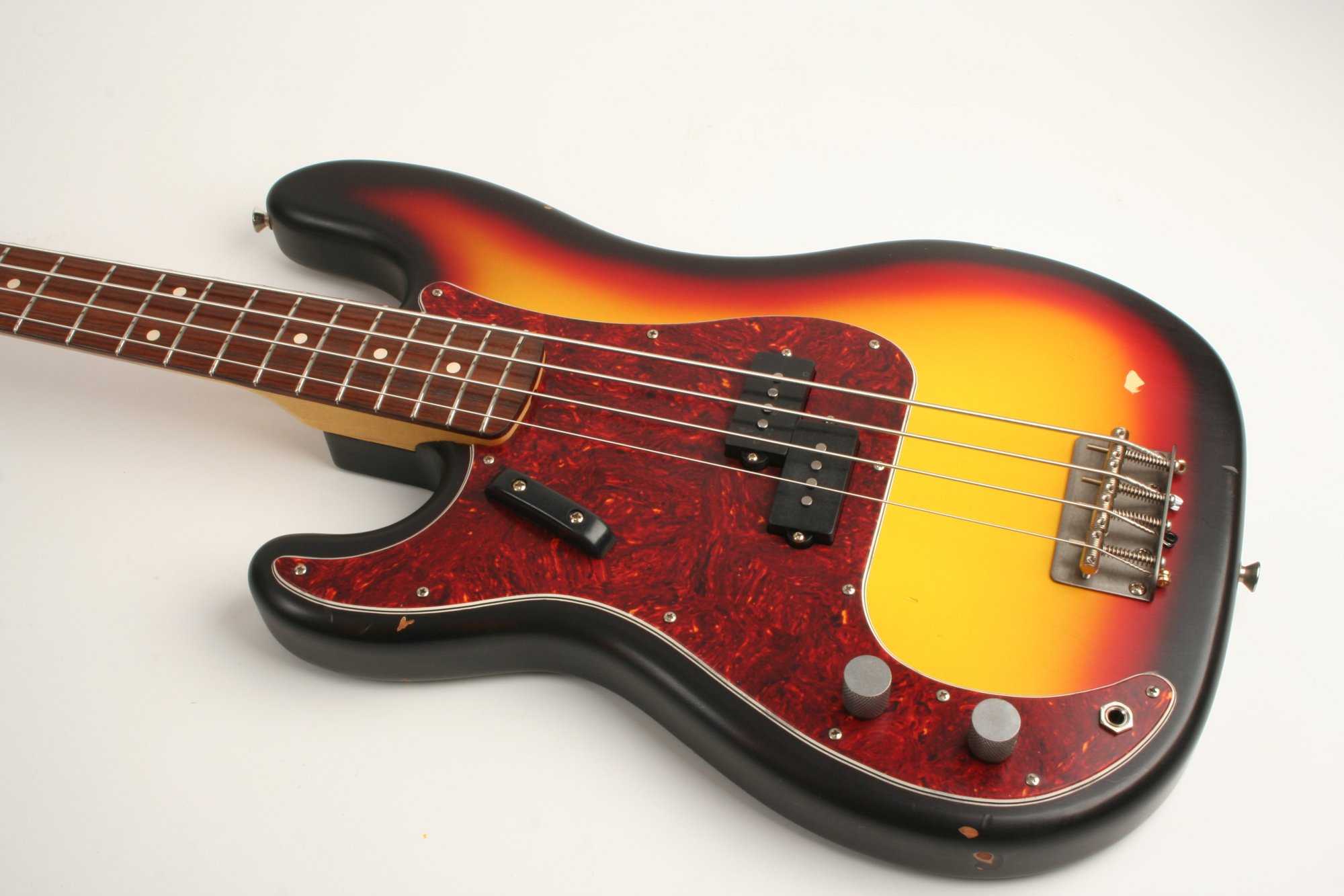 Nash Bass PB-63 3 Tone Sunburst Lollar Pickups Left Handed GRT-428