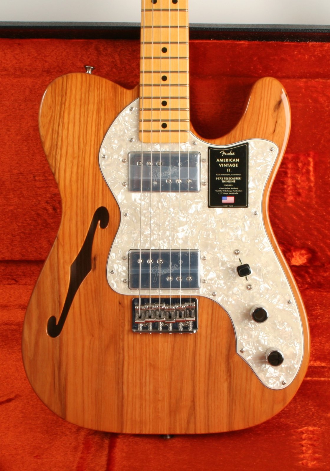 Fender American Vintage II 1972 Telecaster Thinline Maple