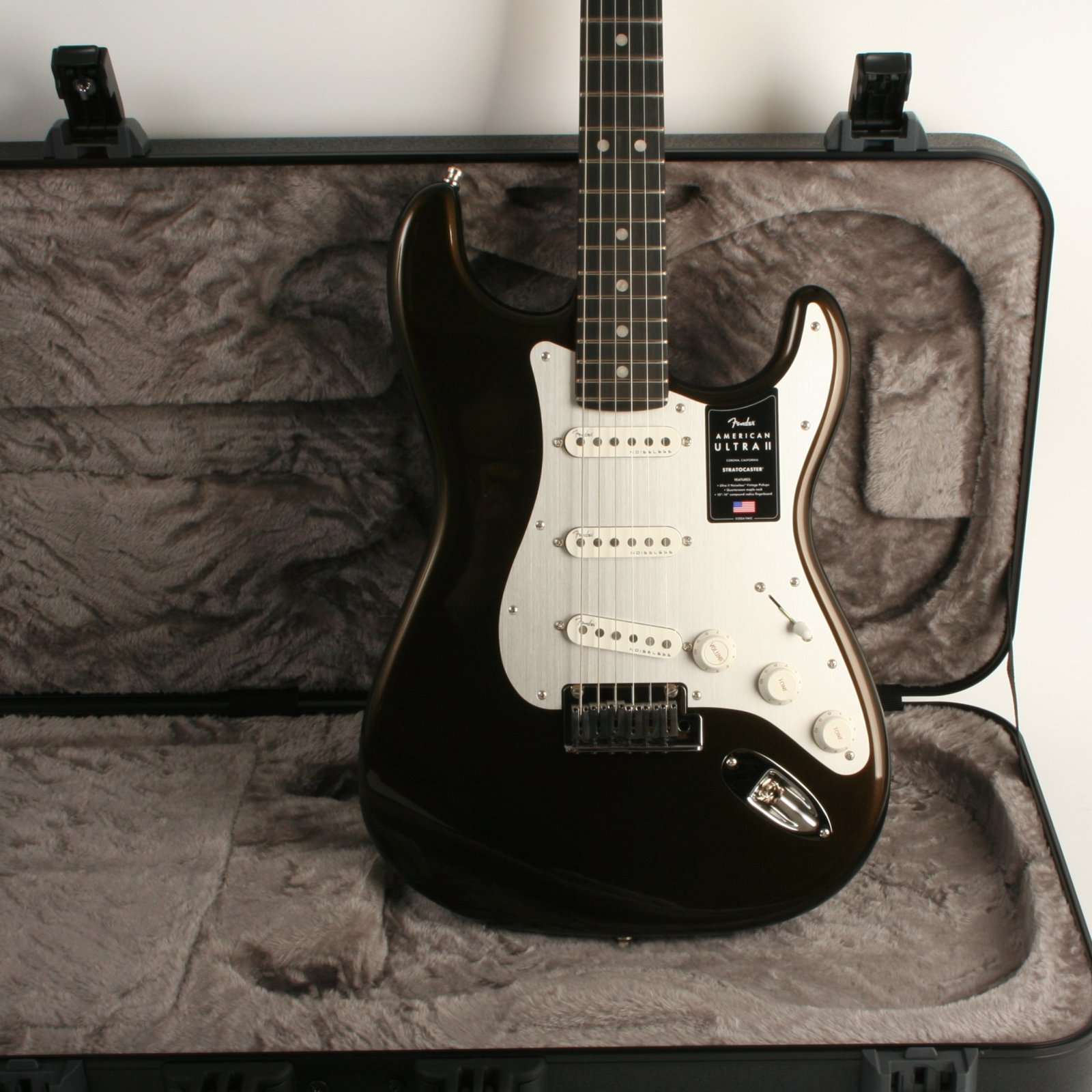 Fender American Ultra II Stratocaster Ebony Fingerboard Texas Tea 
