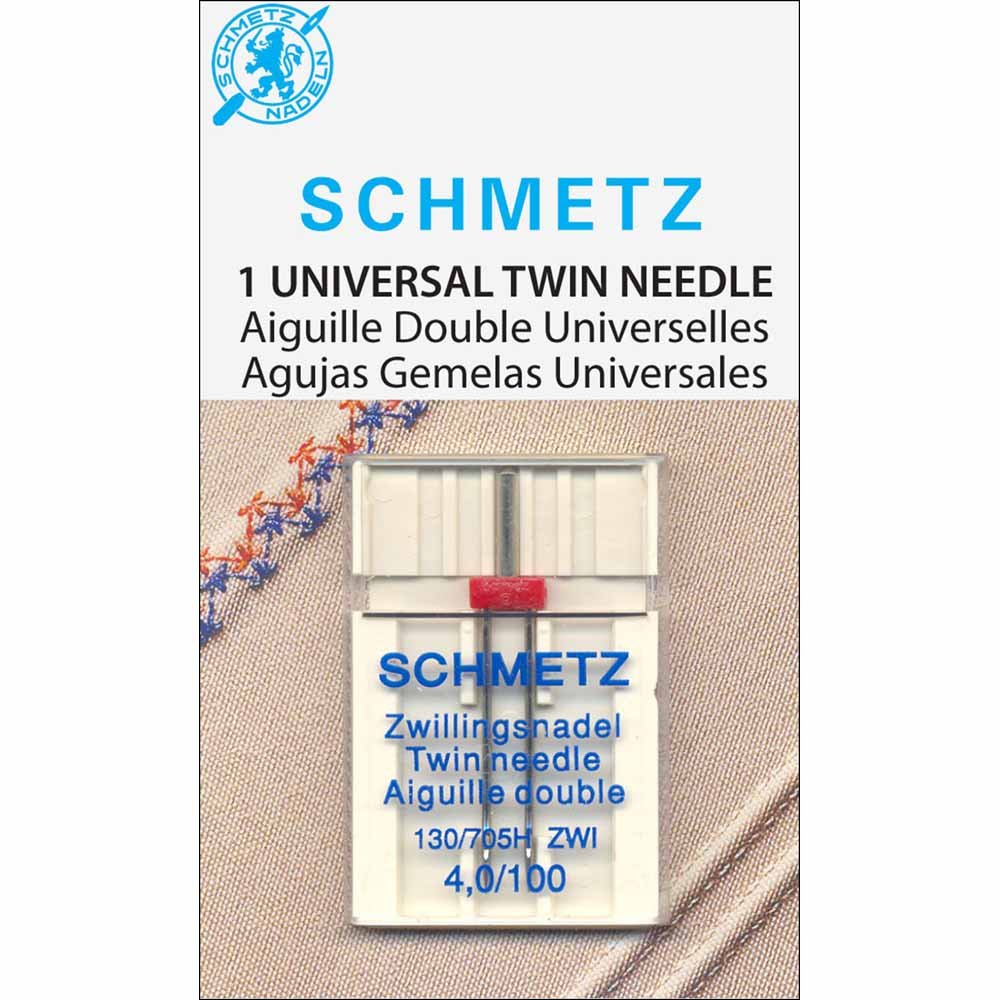 Twin Machine Needle Size 4.0mm/100 Schmetz #1771 - 036346317717