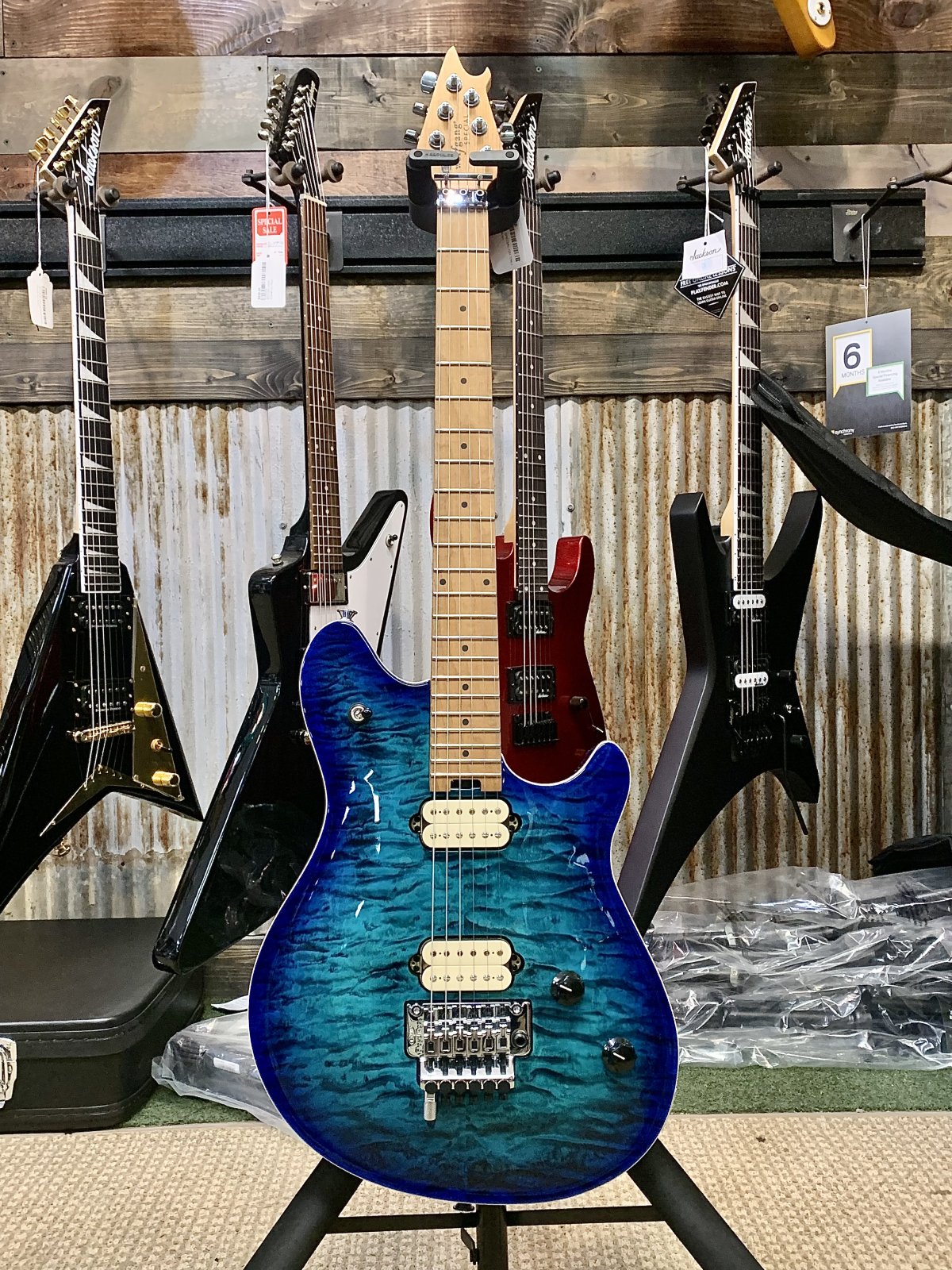 ギター EVH Wolfgang Special QM Chlorine Burst EVH Wolfgang Special QM Electric Guitar - Chlorine Burst