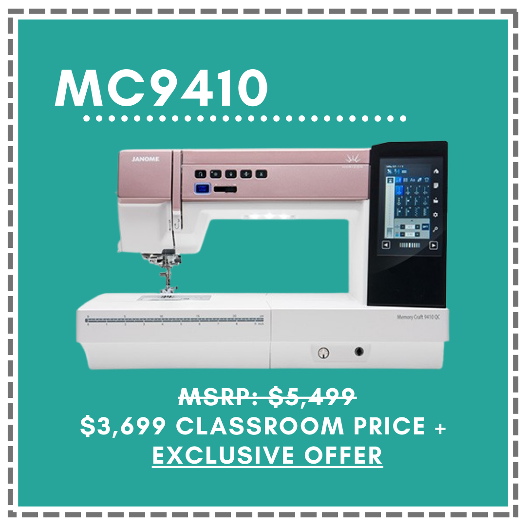 Janome Memory Craft 9410 for sale OSQE Atlanta 2026 in Duluth, GA