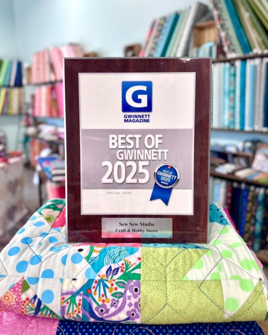 Sew Sew Studio is a Best Of Gwinnett 2025 award winner!