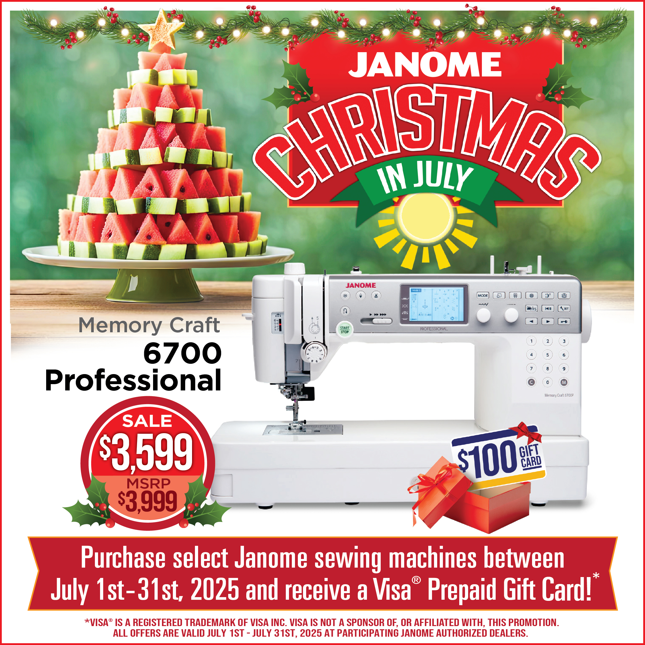 The Janome MC6700