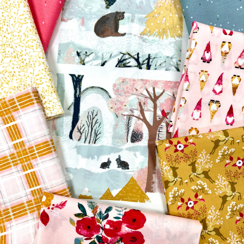 Christmas fabrics by Art Gallery Fabrics