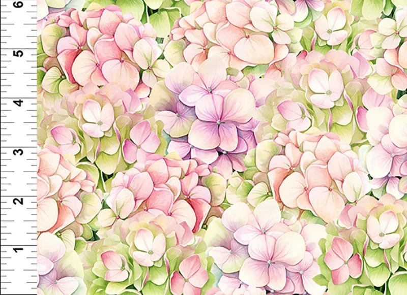 ASE Shop Hop 2026 - Hydrangea in Pink by Jason Yenter for In the Beginning Fabrics  