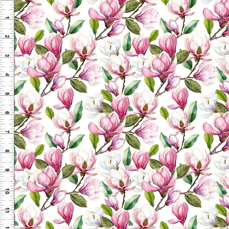 ASE Shop Hop 2026 - Magnolia in Pink by Jason Yenter for In the Beginning Fabrics  