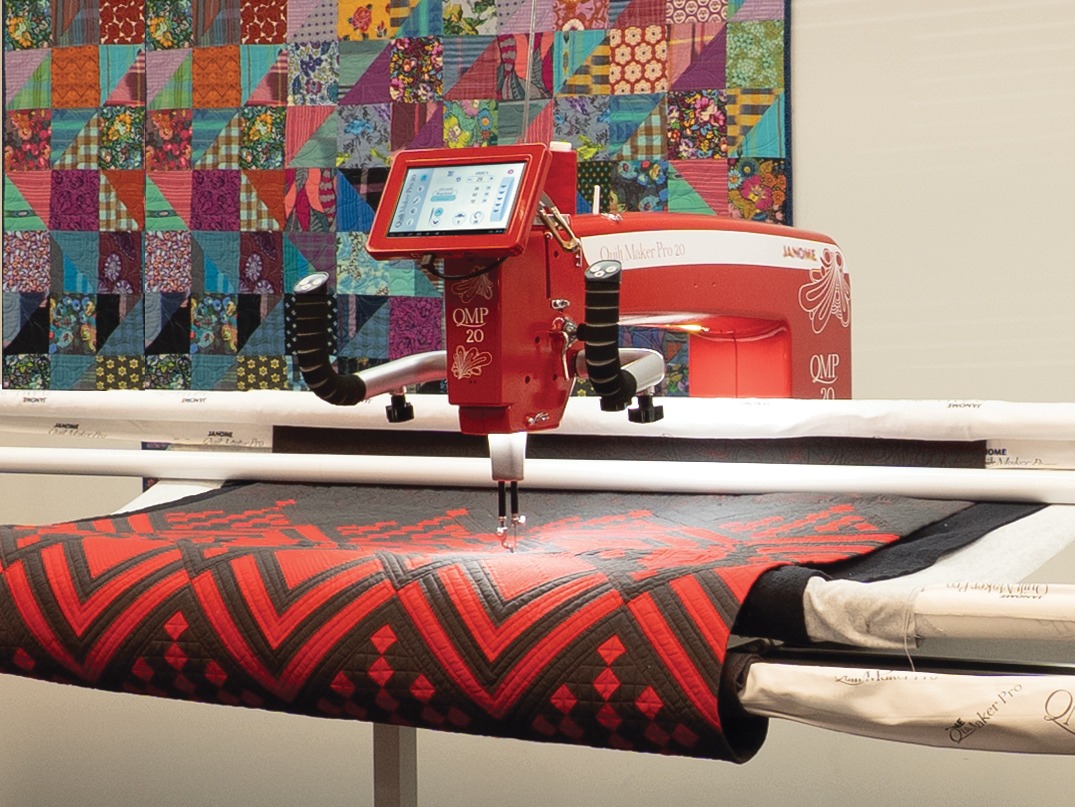 Finished longarm quilting sample