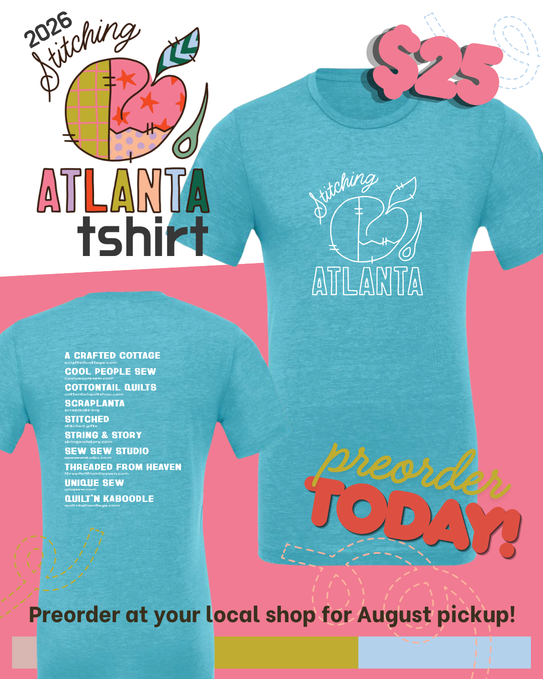 Stitching Atlanta Shop Hop T-Shirt