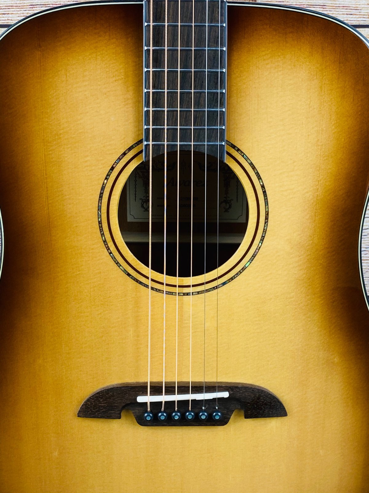 Alvarez AD60SHB Dreadnought Acoustic Guitar Shadow Burst