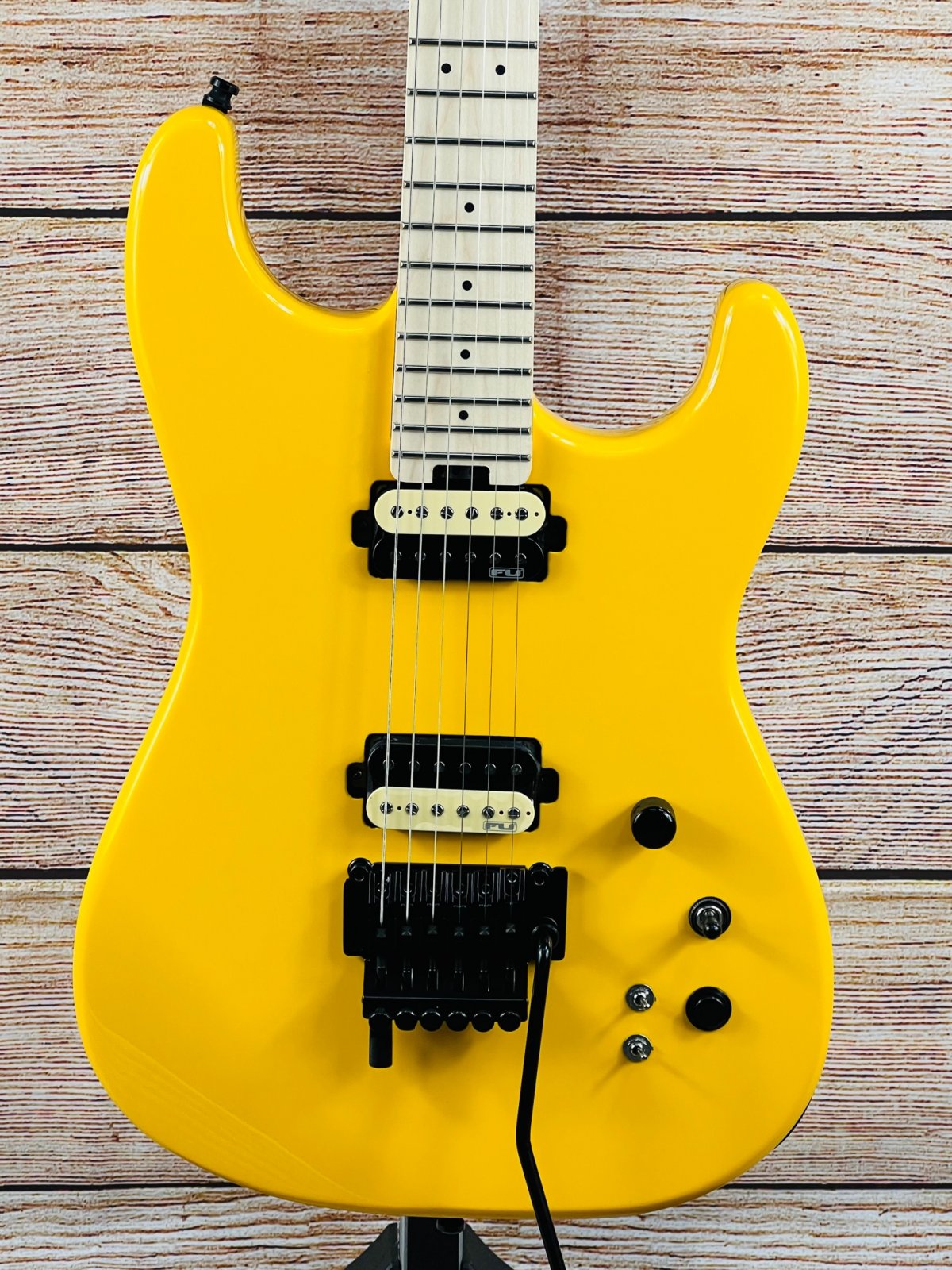 FU Tone FU Pro Electric Guitar NYC Taxi Yellow W Gigbag 2