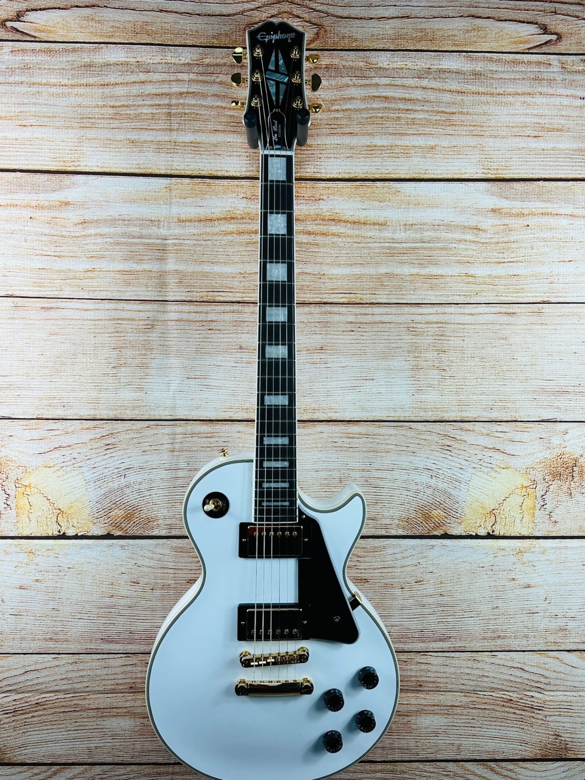 Epiphone Les Paul Custom Electric Guitar Alpine White - 2