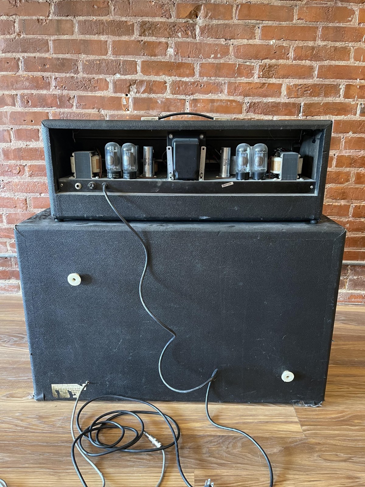 Supro 1966 Statesman S6699 Amp Head and Cab once owned by