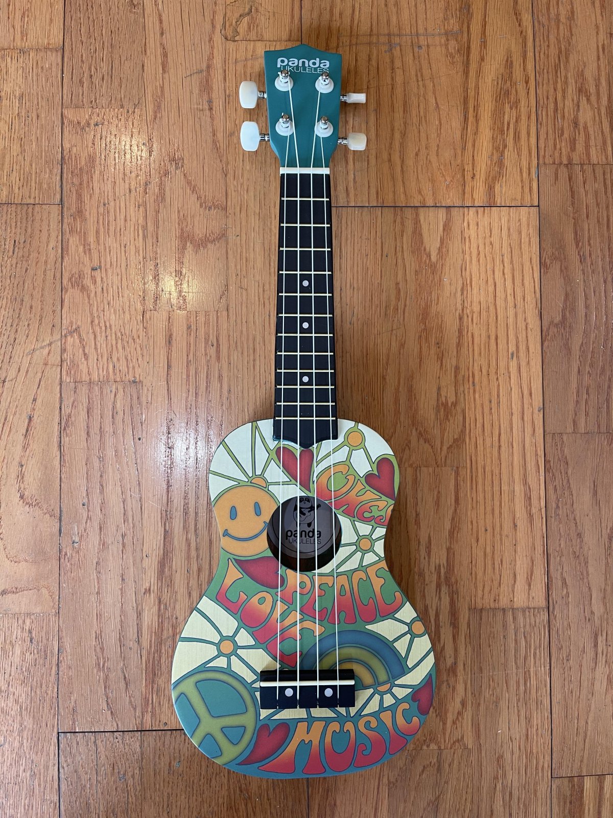 Panda Peace Love And Music Soprano Uke
