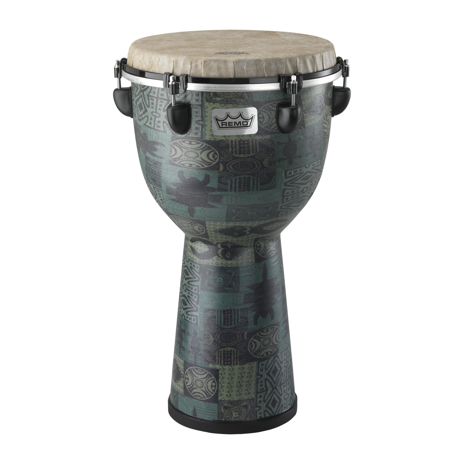Remo Apex Djembe Drum Green Kinte 12 757242539576