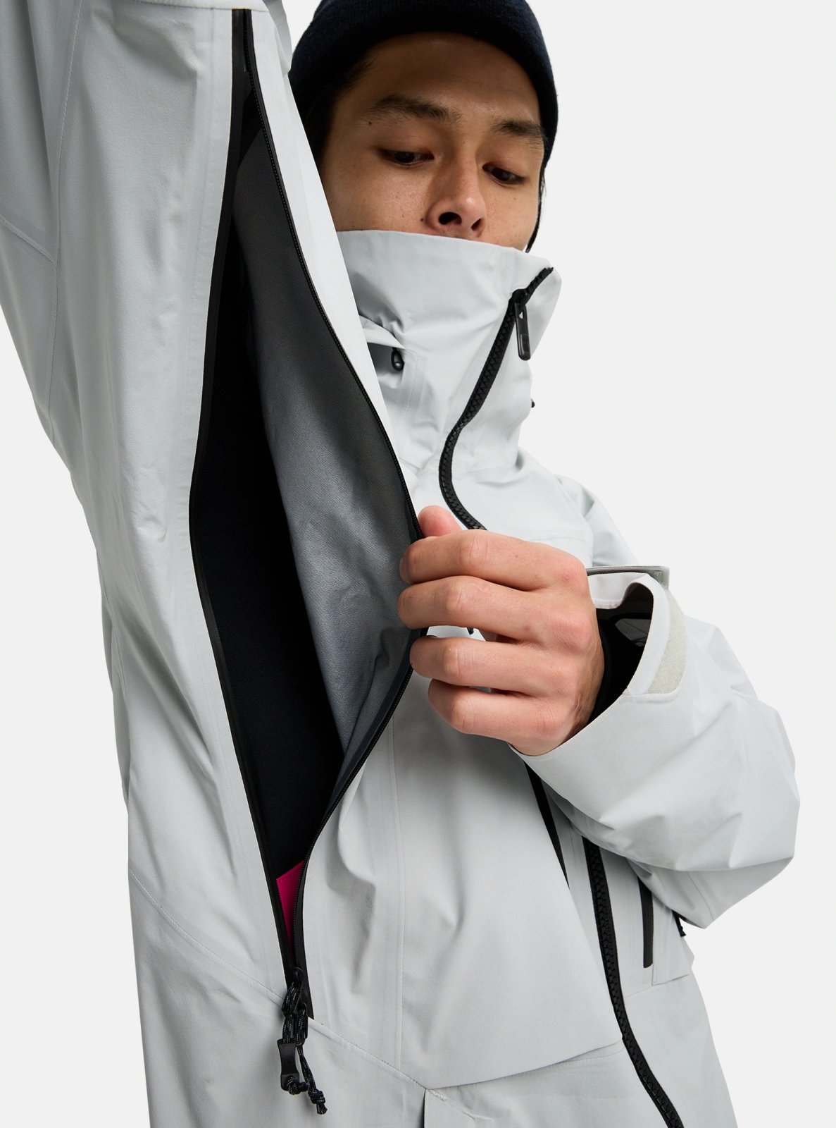 Burton Men's [ak] Hover Gore-Tex C-Knit 3L Stretch Jacket - Gray Cloud