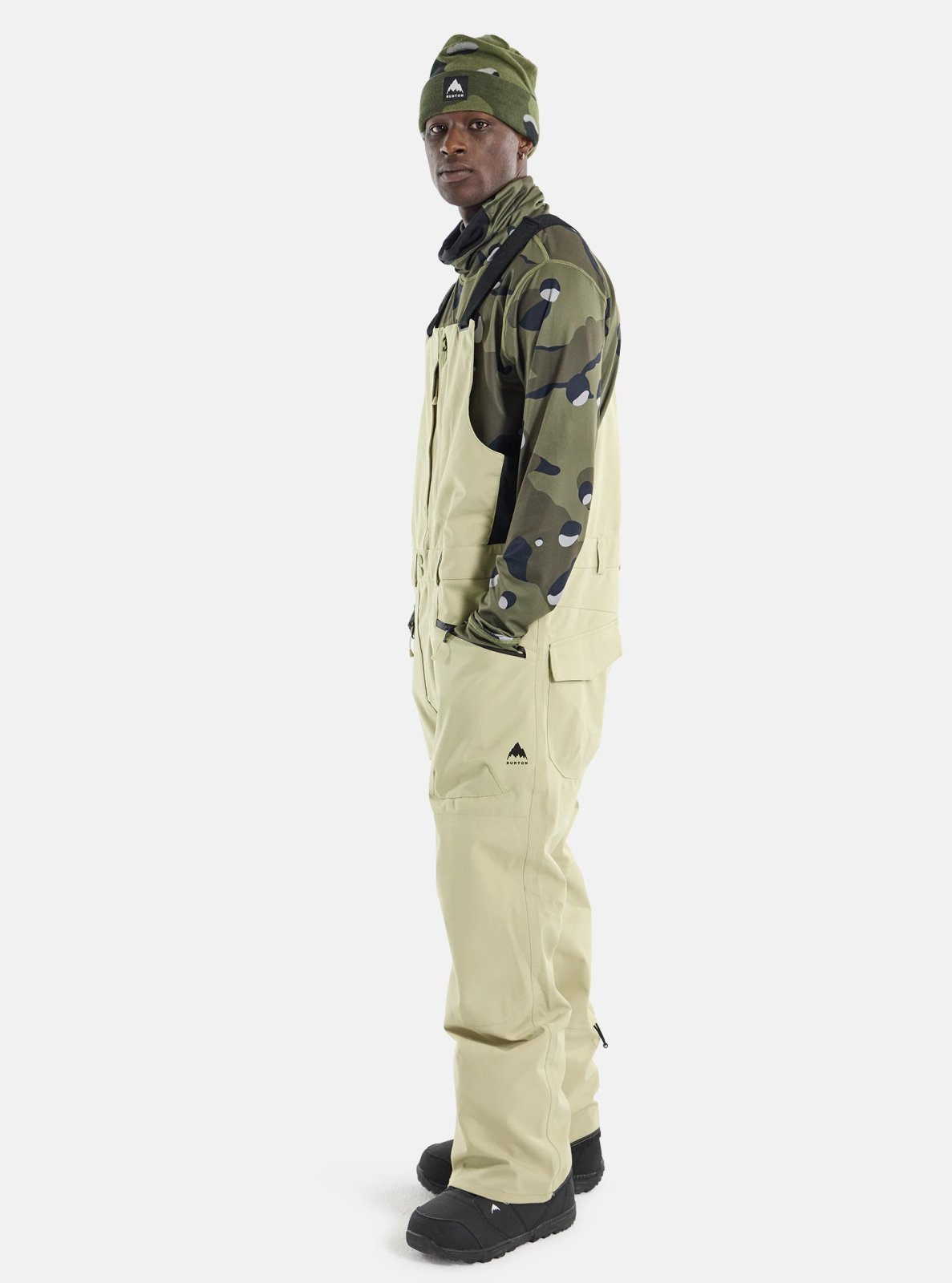 Burton Men's Reserve 2L Bib Pants - Mushroom