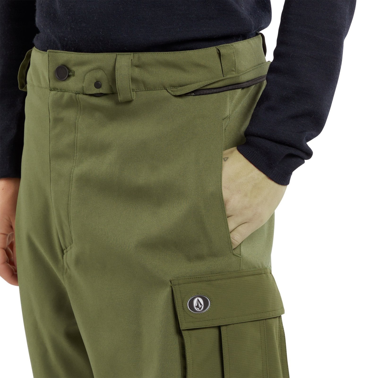 Volcom Mens NWRK Baggy Pant - Military 