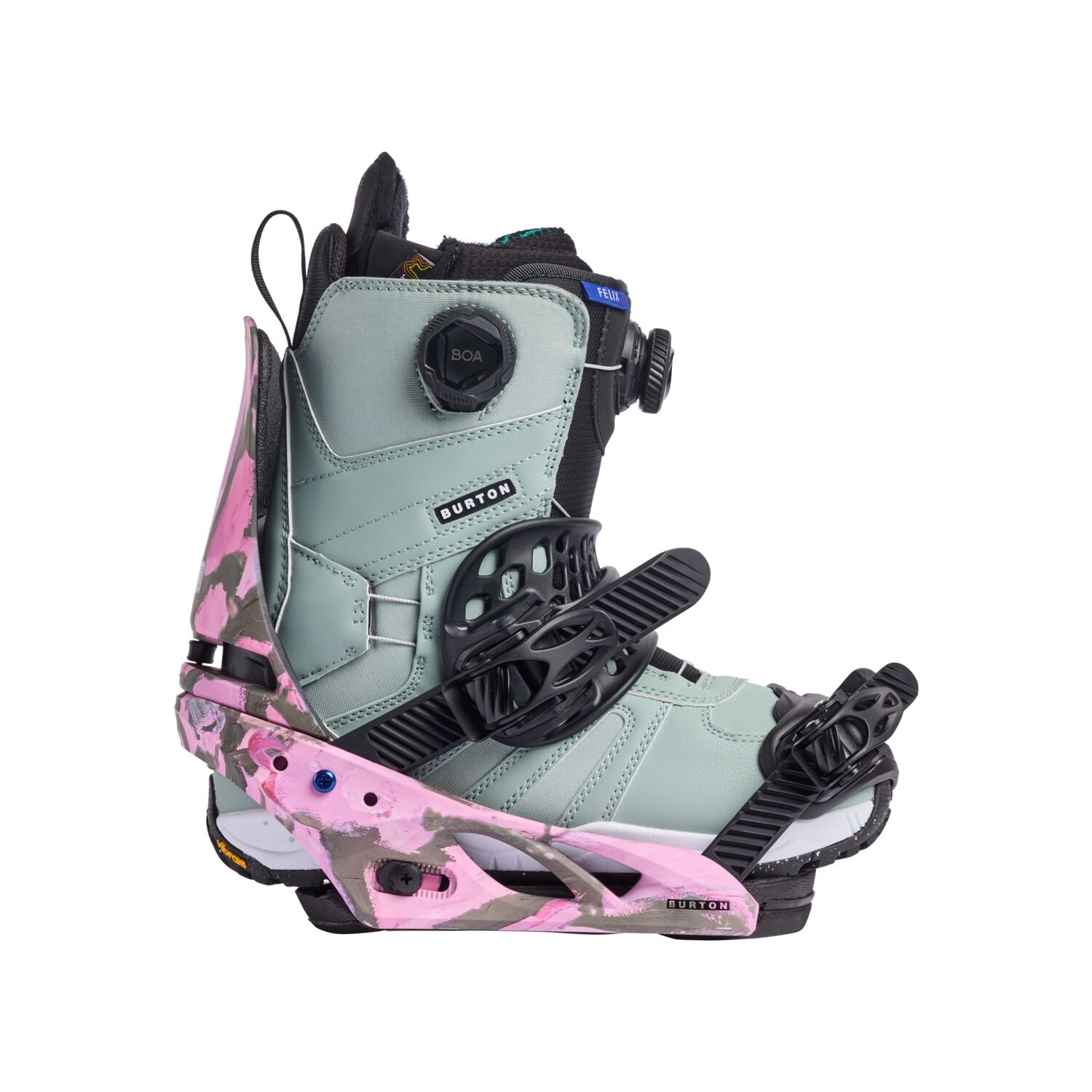 Burton Women's Lexa X Re:Flex Bindings 2025 - Gray/Pink - 193177920056
