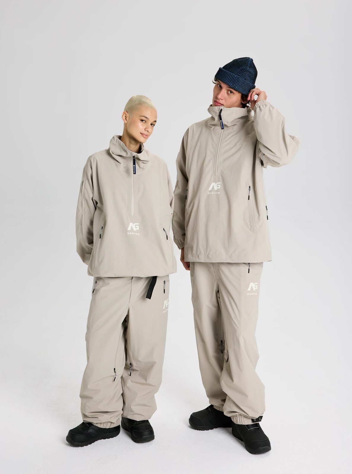 Burton AG Offspin Anorak Jacket - Stone Grey