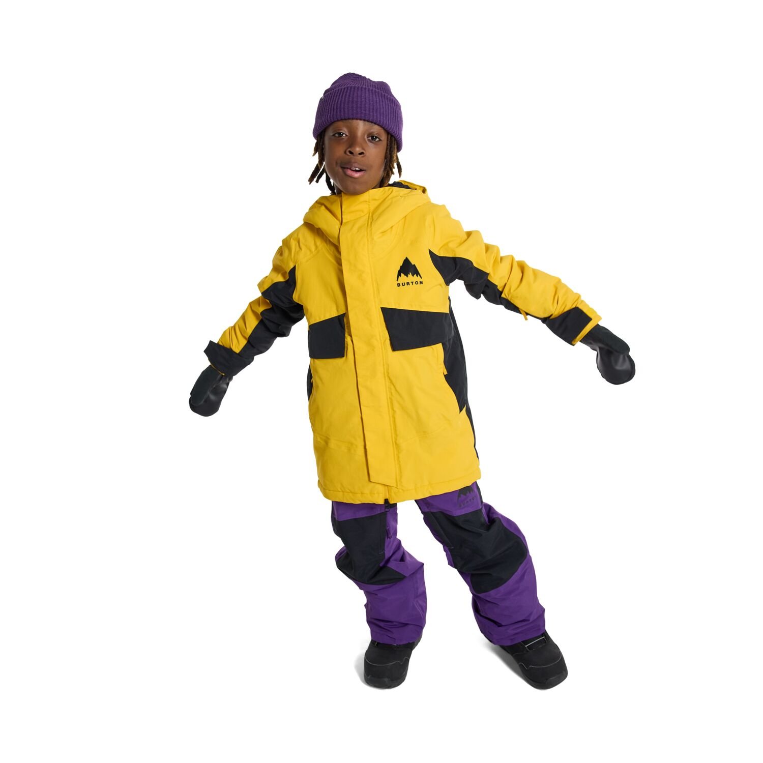 BURTON - Golden_Child081 Burton Kids' Ascutney 2L Jacket - Goldenrod/True Black