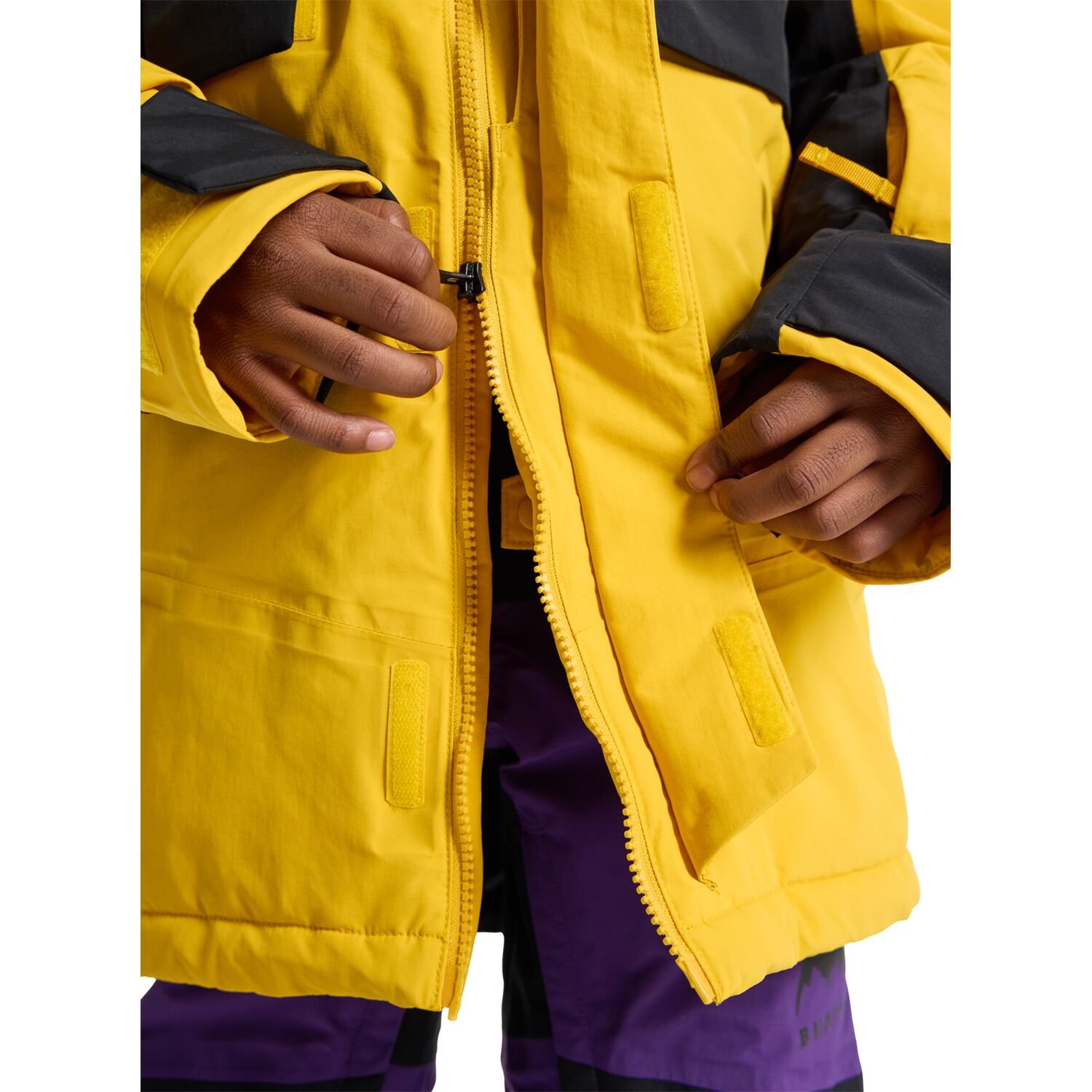 Burton Kids' Ascutney 2L Jacket - Goldenrod/True Black - 193177855143