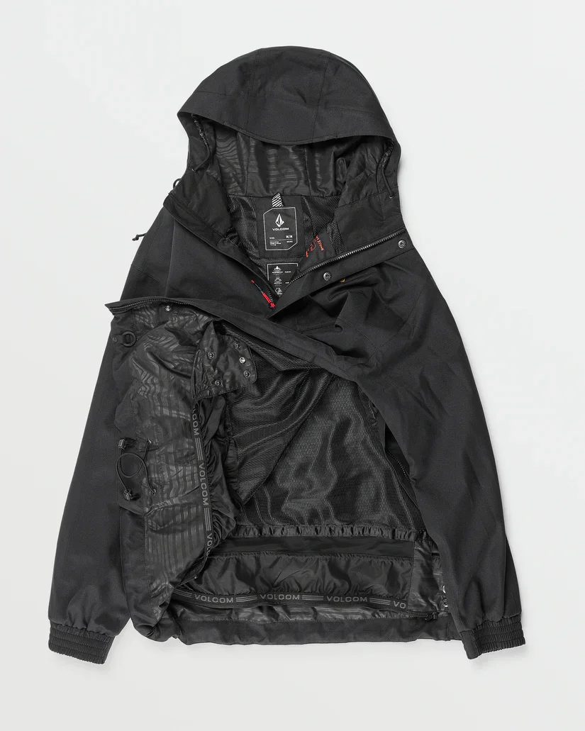 Volcom Longo 20K Pullover Jacket - Black - 196134778257