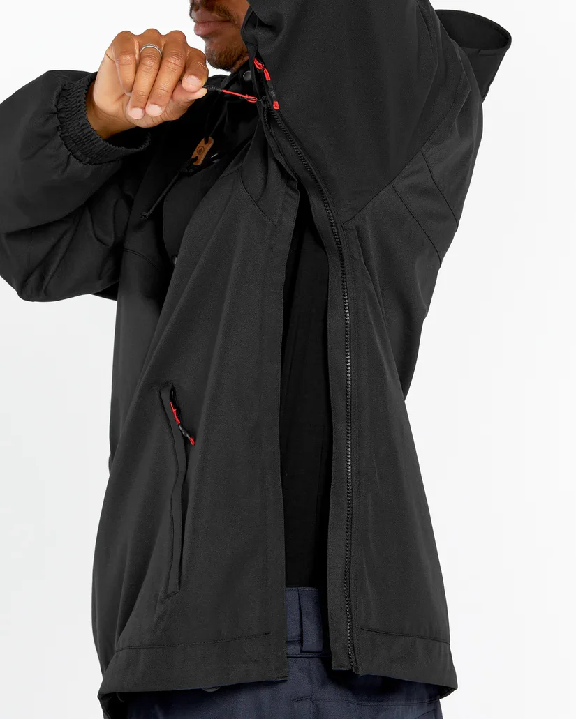 Volcom Longo 20K Pullover Jacket - Black - 196134778257