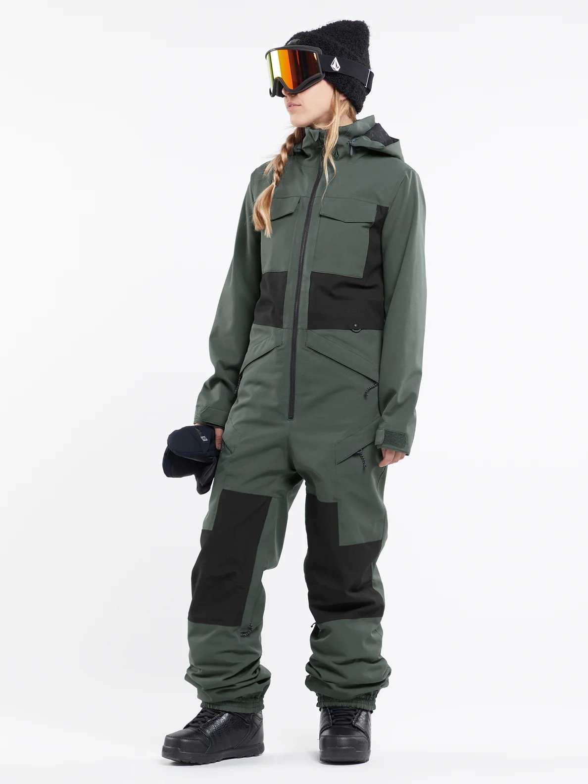 VOLCOM シェルスノースーツ オリーブグリーン Volcom Shiloh Snow Suit - Eucalyptus